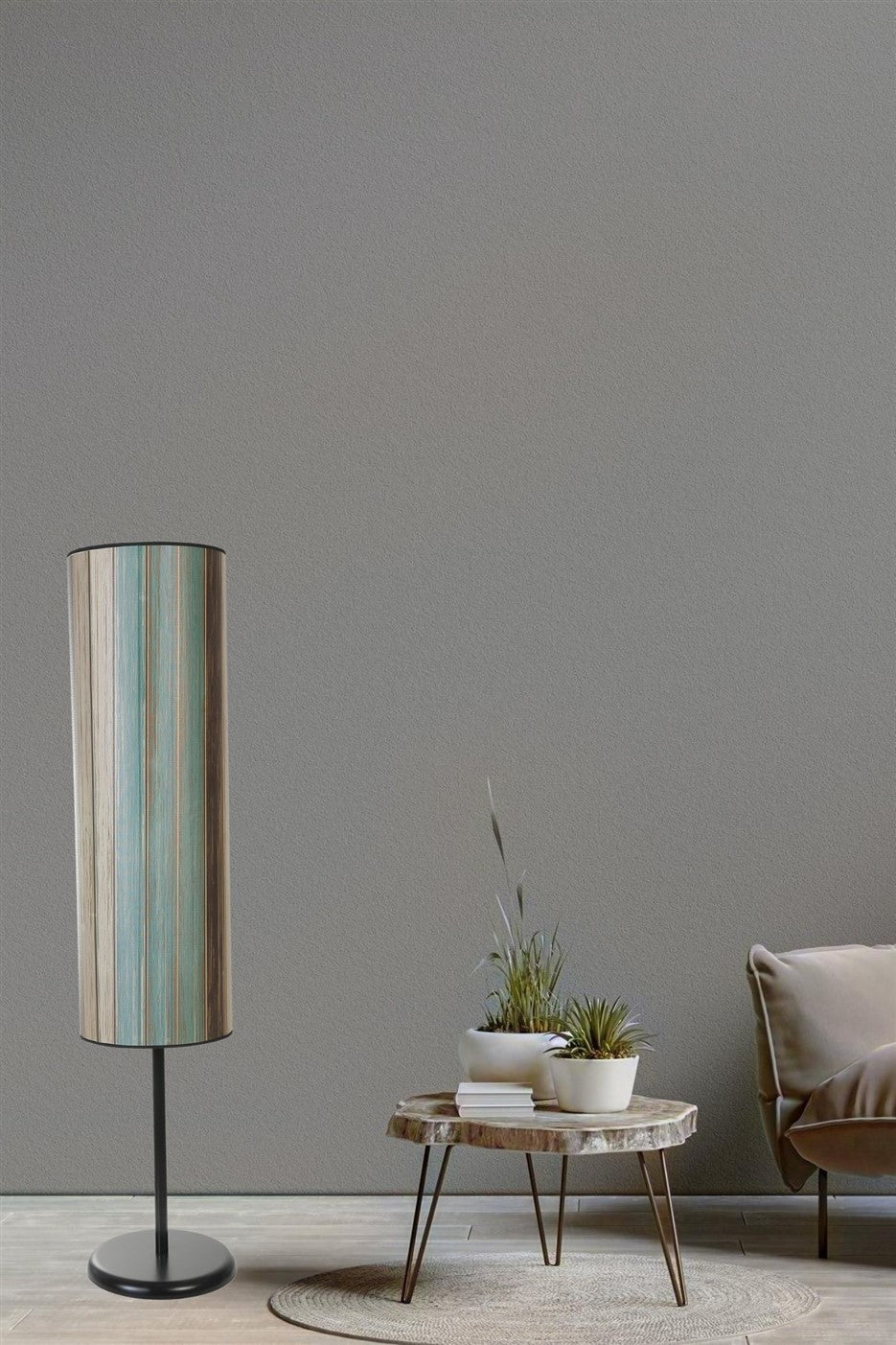 Candeeiro de Pé – 140 cm – Multicolorido – Metal