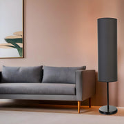 Candeeiro de Pé – 140 cm – Preto e Cinza Escuro – Metal