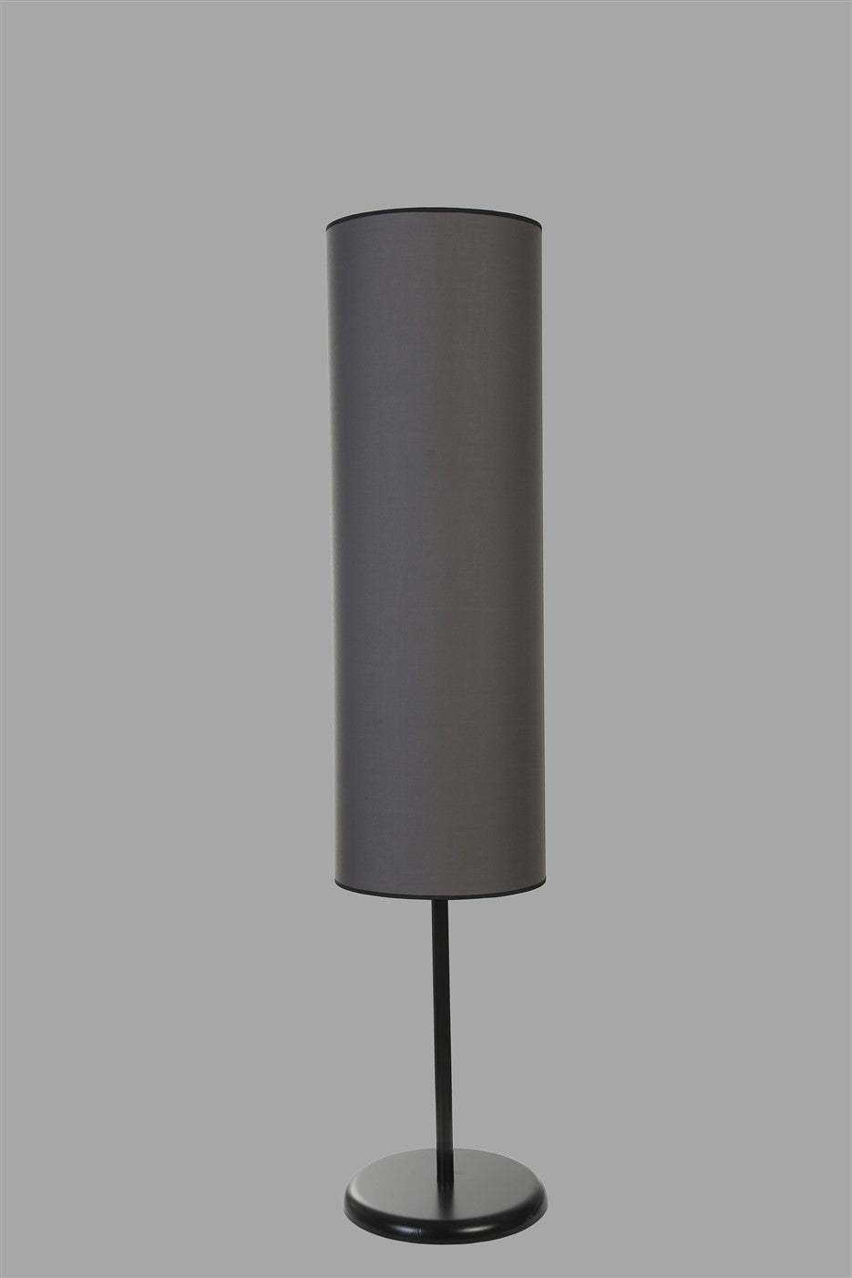 Candeeiro de Pé – 140 cm – Preto e Cinza Escuro – Metal