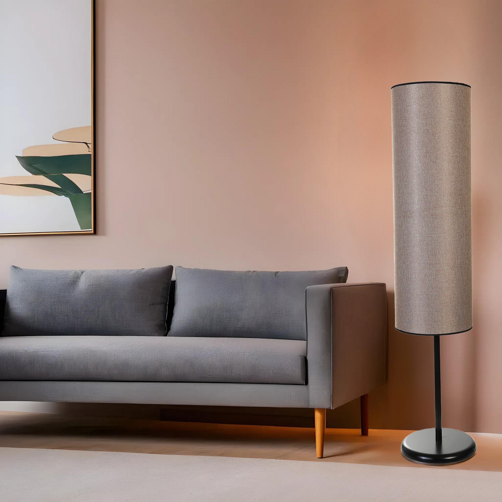 Candeeiro de Pé – 140 cm – Preto – Metal
