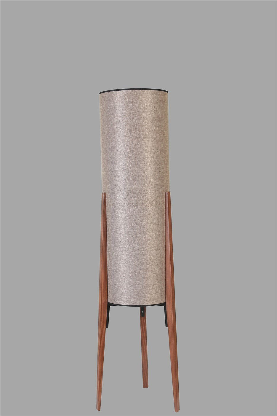 Candeeiro de Pé – 140 cm – Noz – Metal ou Madeira