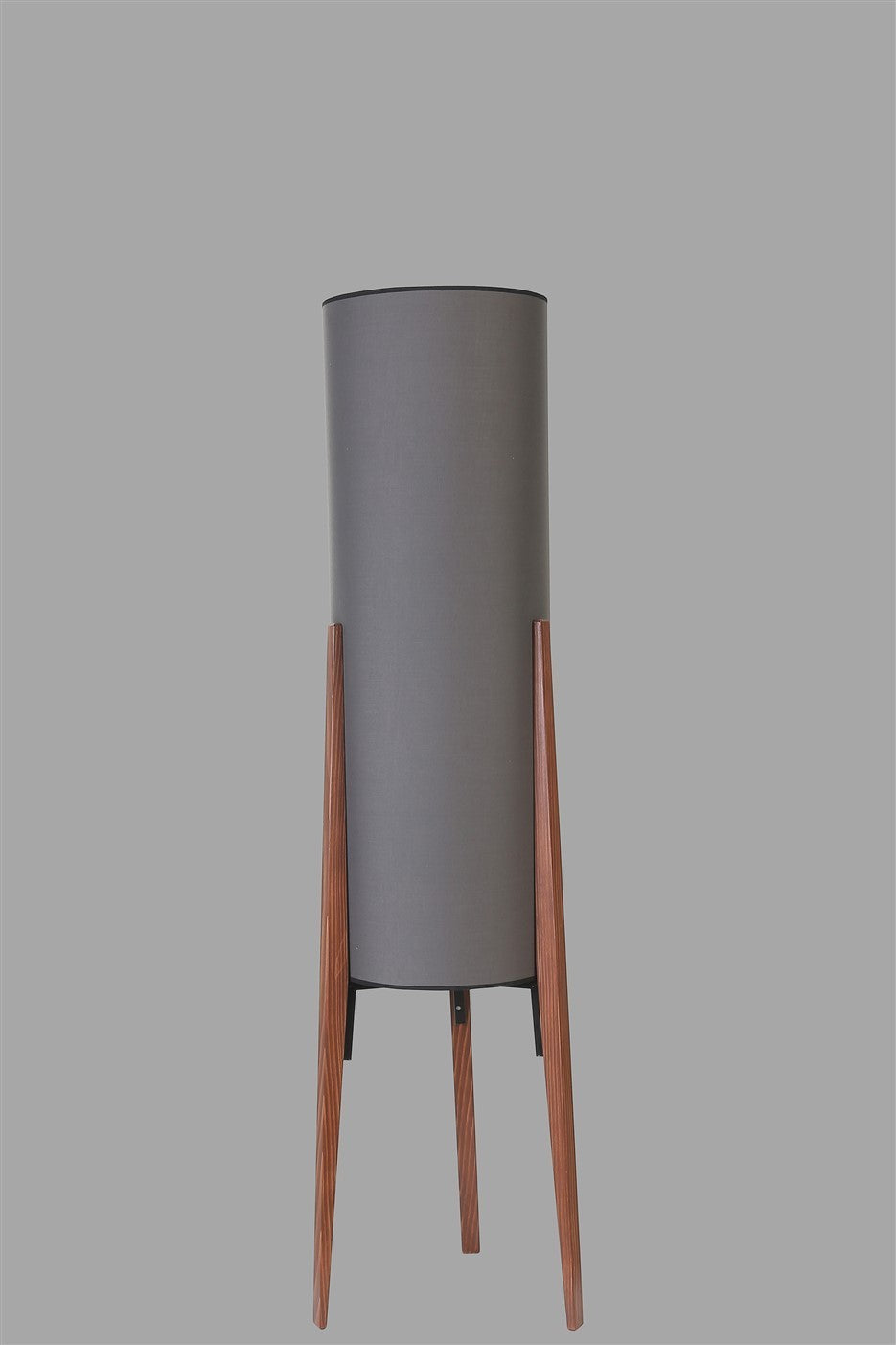 Candeeiro de Pé – 140 cm – Noz – Metal ou Madeira