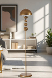Candeeiro de Pé – 155 cm de Altura – Dourada – Metal