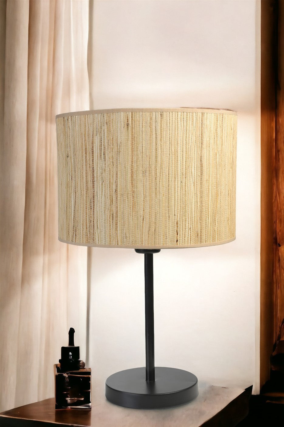 Candeeiro de mesa-Bambu-Preto
Bege