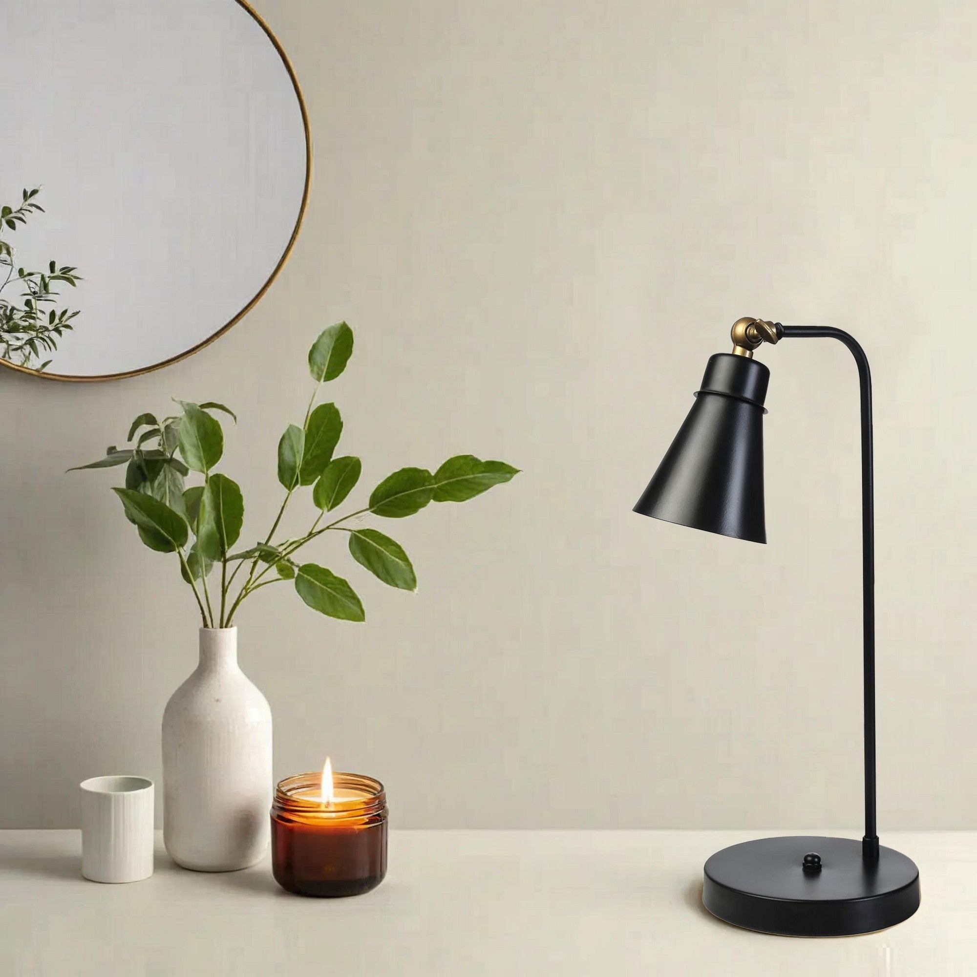 Candeeiro de mesa-Dora-Preto