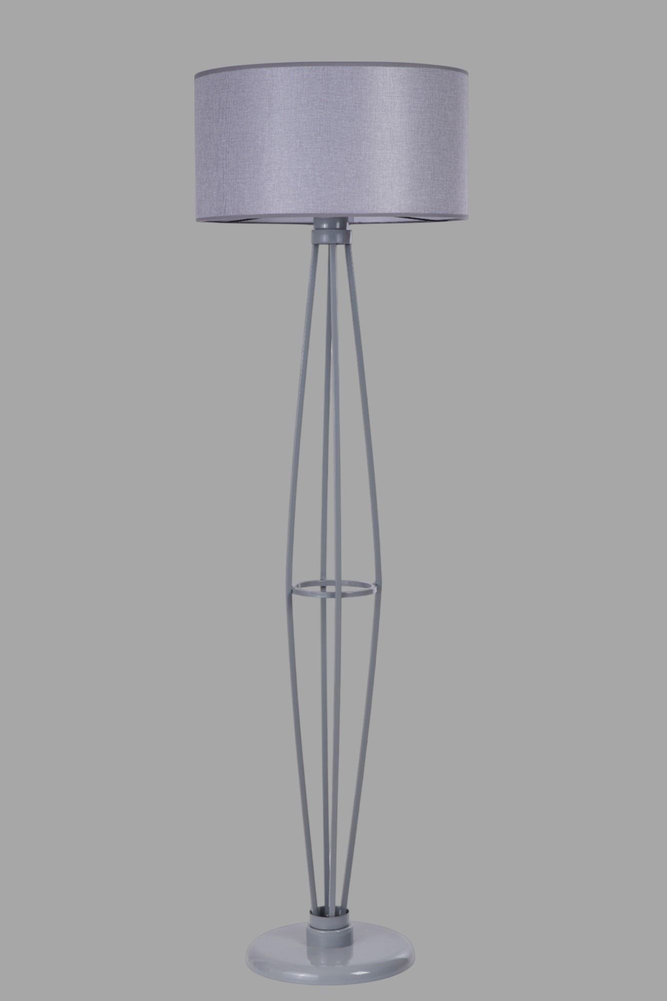 Candeeiro de Pé – 150 cm – Cinza – Metal