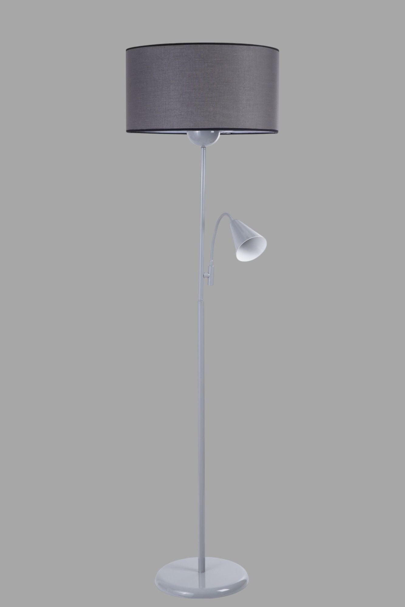 Candeeiro de Pé – 162 cm – Cinza – Metálico