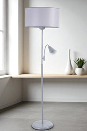 Candeeiro de Pé – 162 cm – Cinza – Corpo metálico
