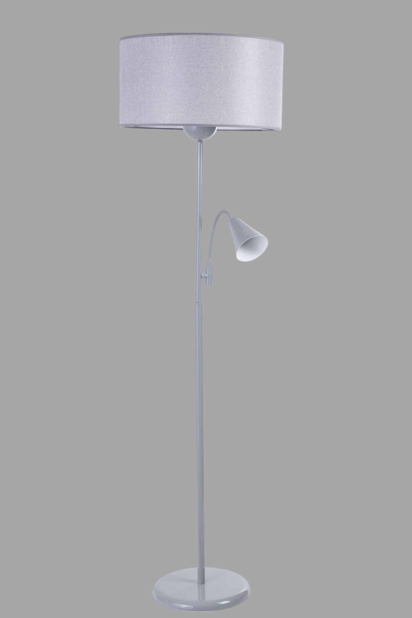 Candeeiro de Pé – 162 cm – Cinza – Corpo metálico