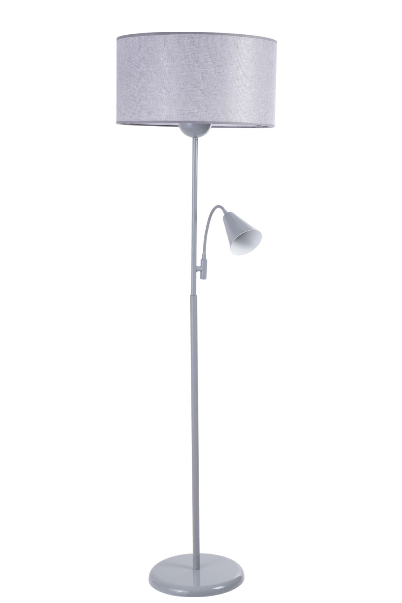 Candeeiro de Pé – 162 cm – Cinza – Corpo metálico