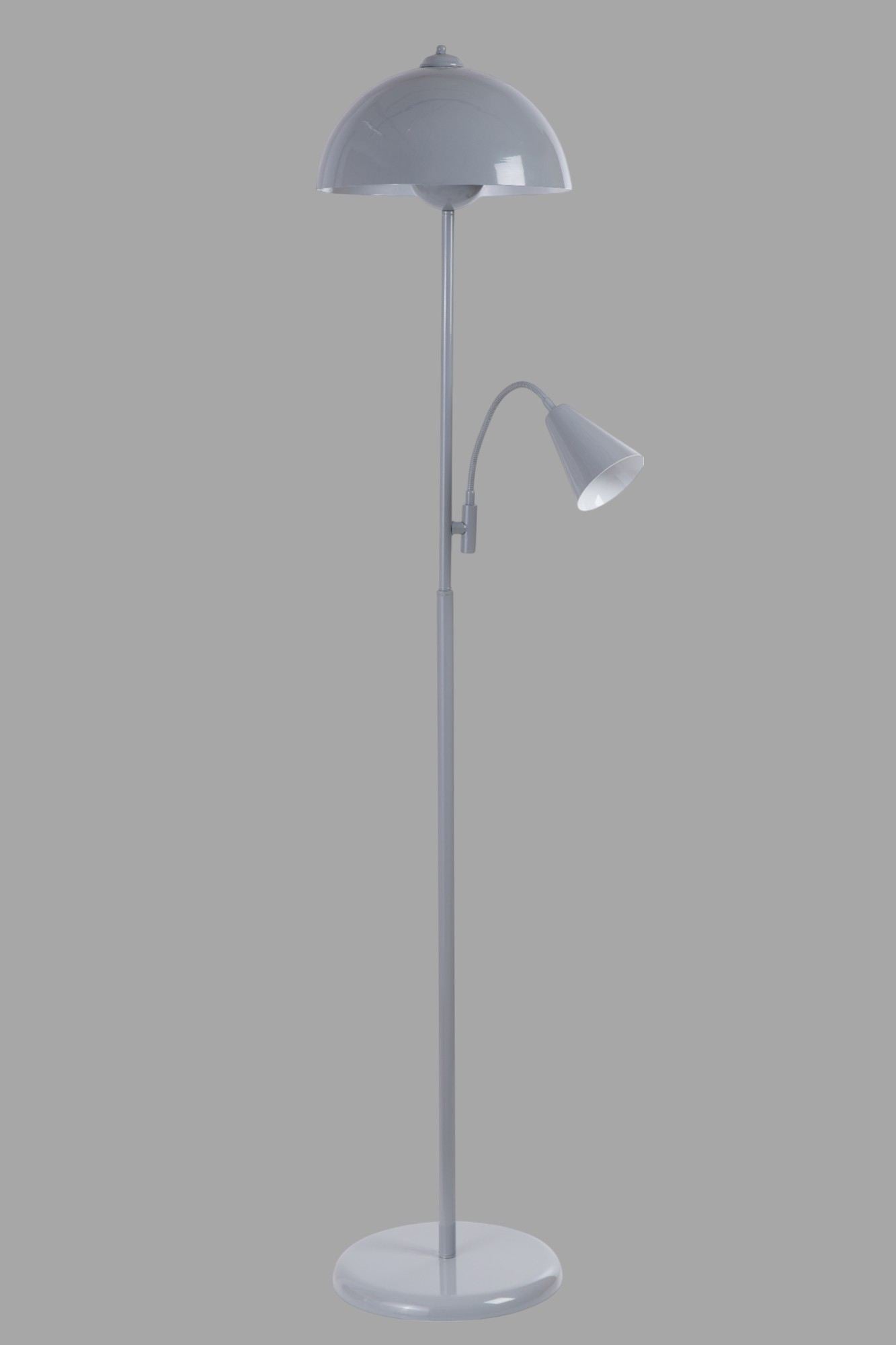 Candeeiro de Pé – 157 cm – Cinza – Metal