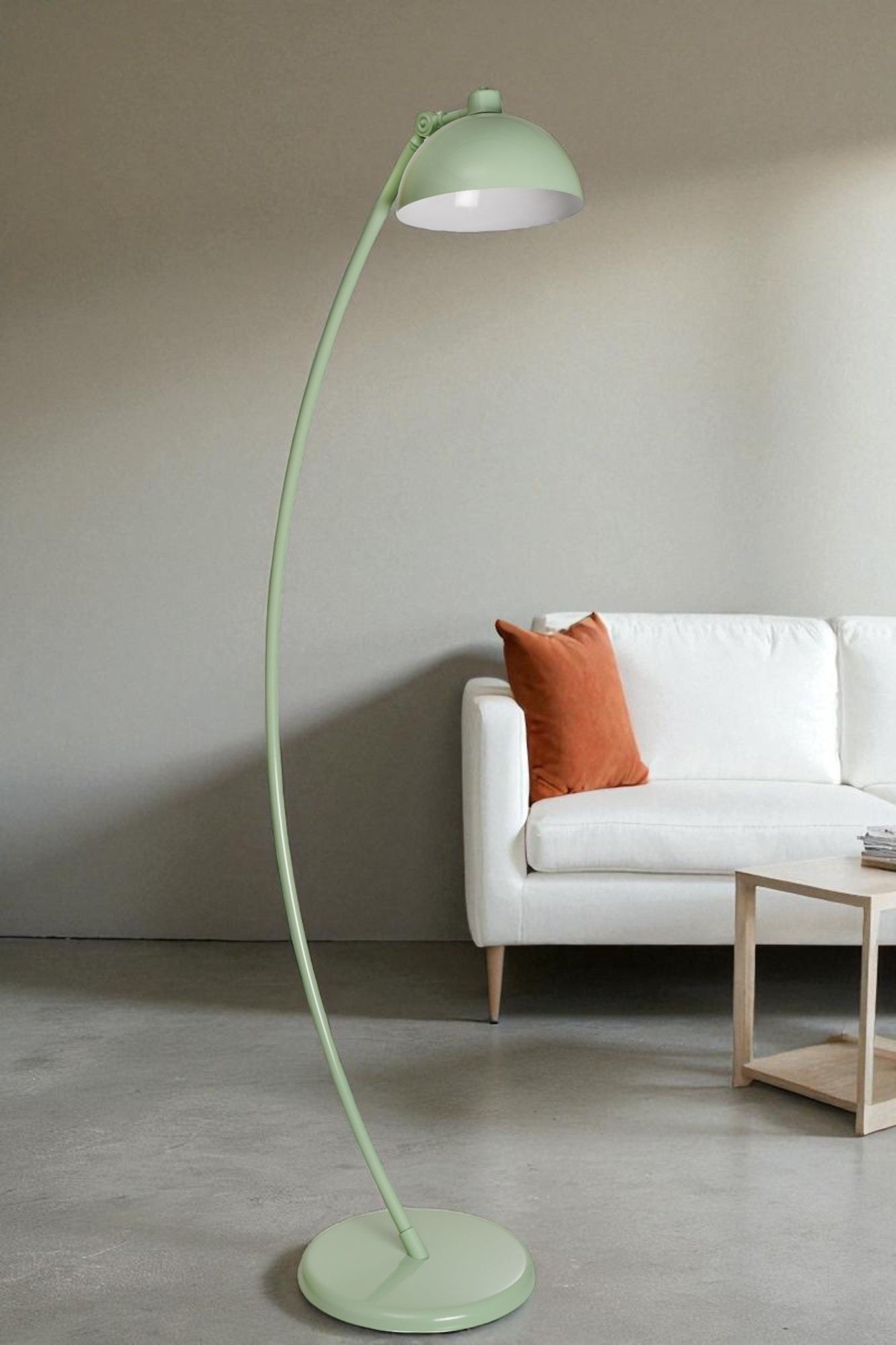Candeeiro de Pé – 170 cm de Altura – Cor Mint – Metal