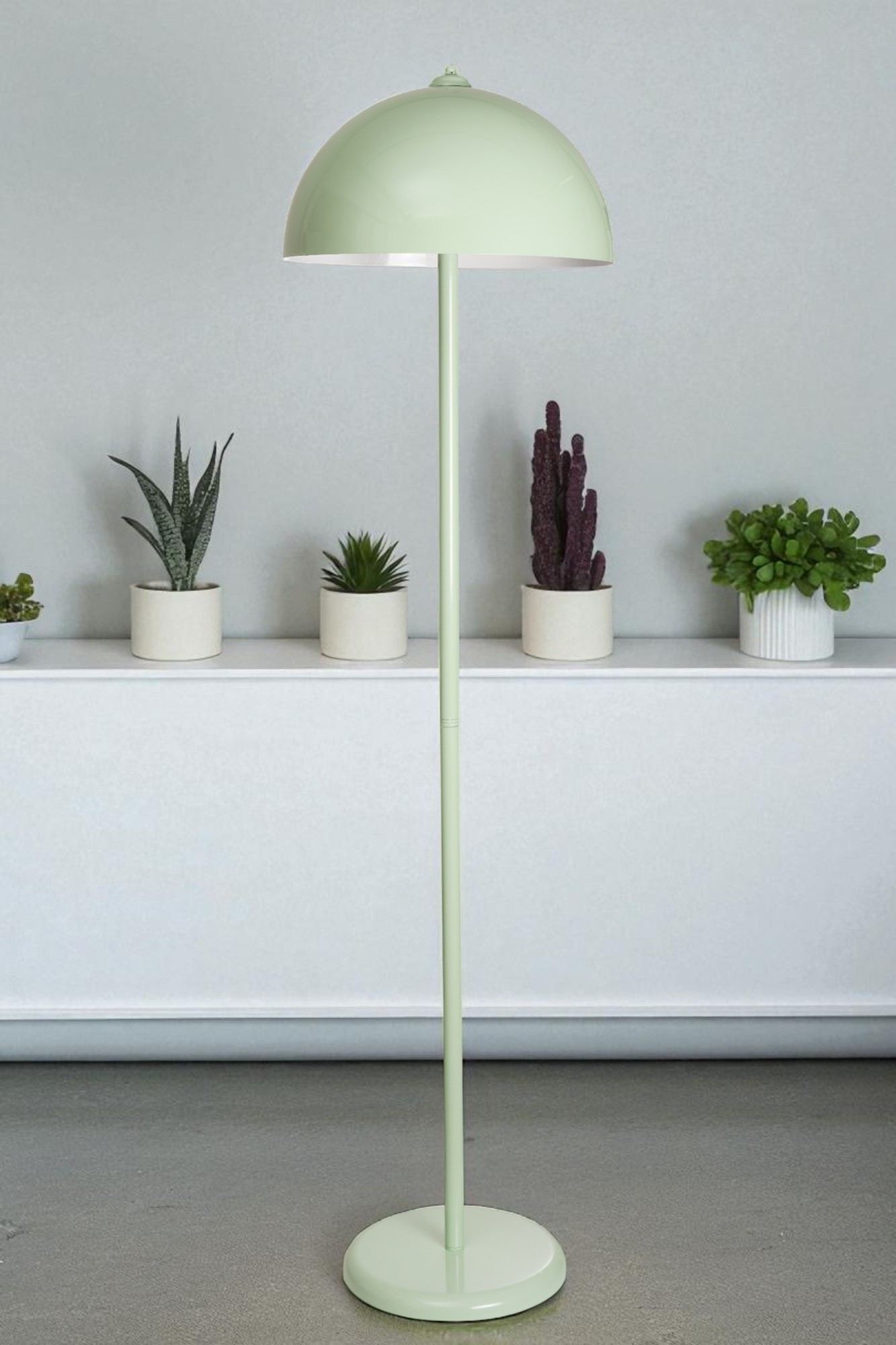 Candeeiro de Pé elegante – 170 cm altura – Menta – Metal