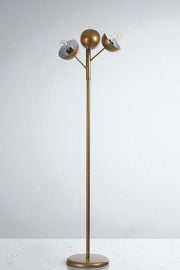 Candeeiro de Pé – 162 cm de Altura – Dourado – Metal