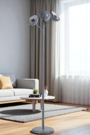 Candeeiro de Pé – 162 cm de Altura – Cinza – Metal