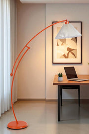 Candeeiro de Pé – 155 cm de altura – Laranja – Metal