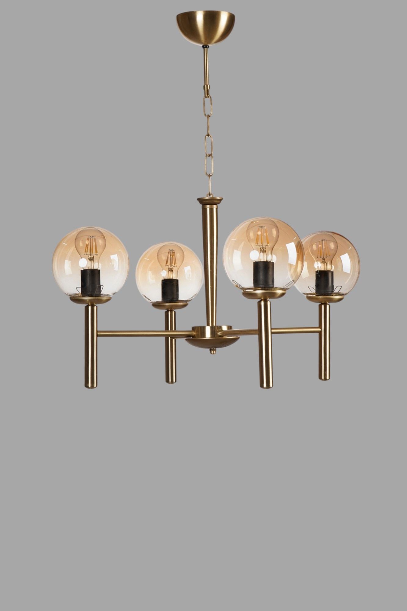 Candeeiro de Teto – Ø15 h:15 cm – Mel e Ouro – Metal