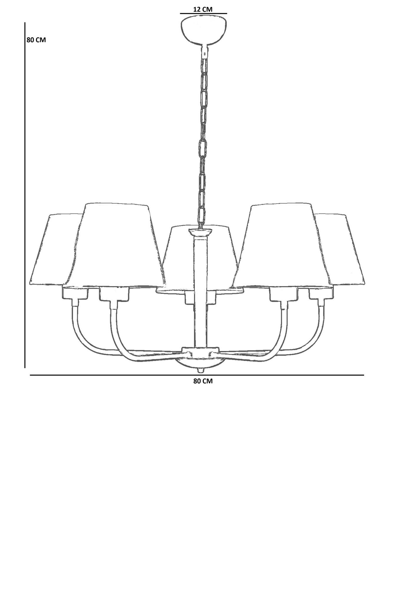 Candeeiro de Teto – Ø9-16 h:16 cm – Bege e Dourado – Metálico com Capa de PVC