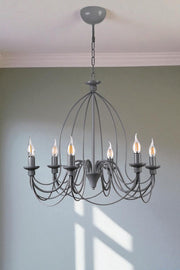 Candeeiro de Teto – 90 cm – Cinza – Metal