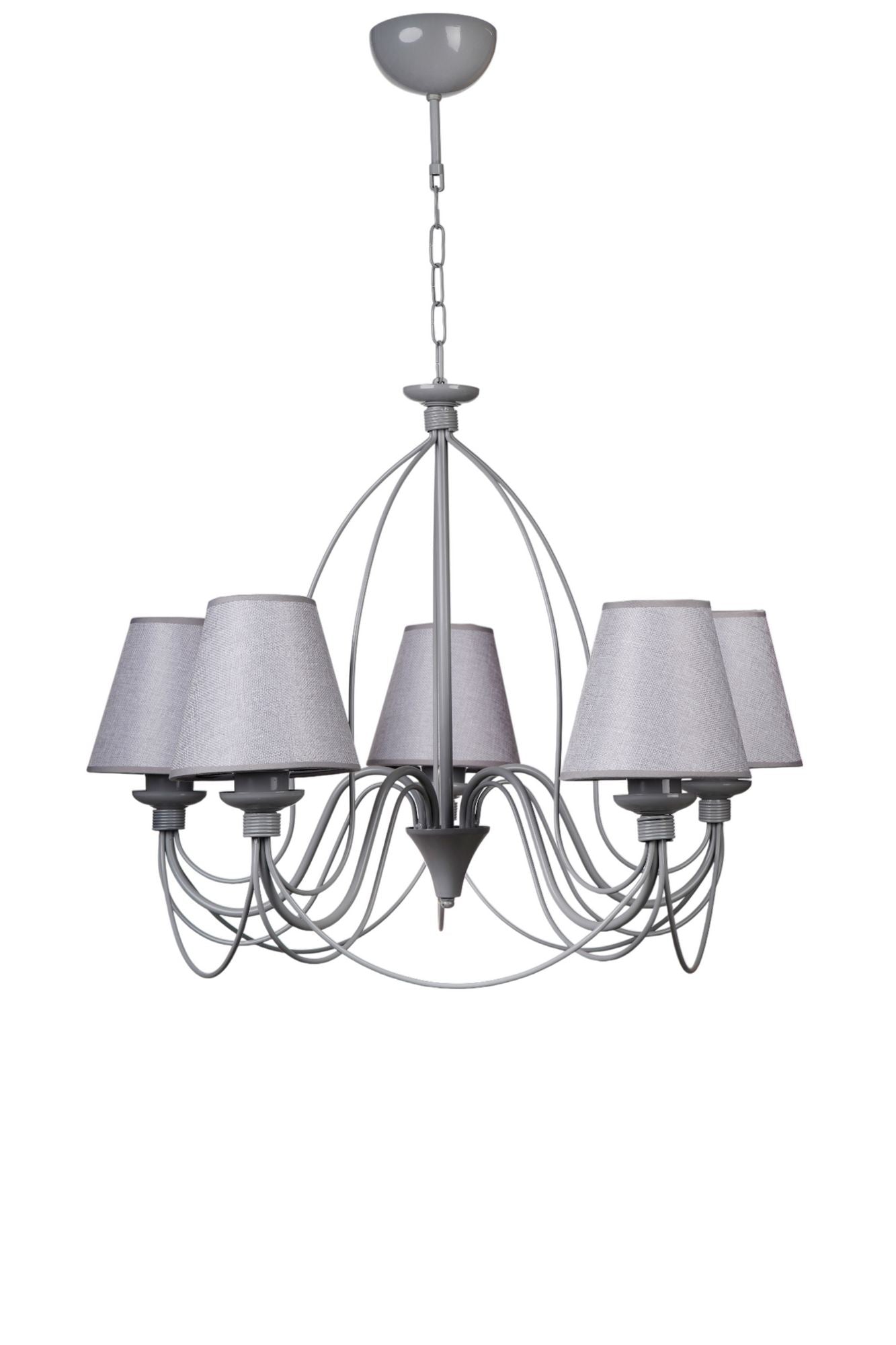 Candeeiro de Teto – 90 cm – Cinza – Metal