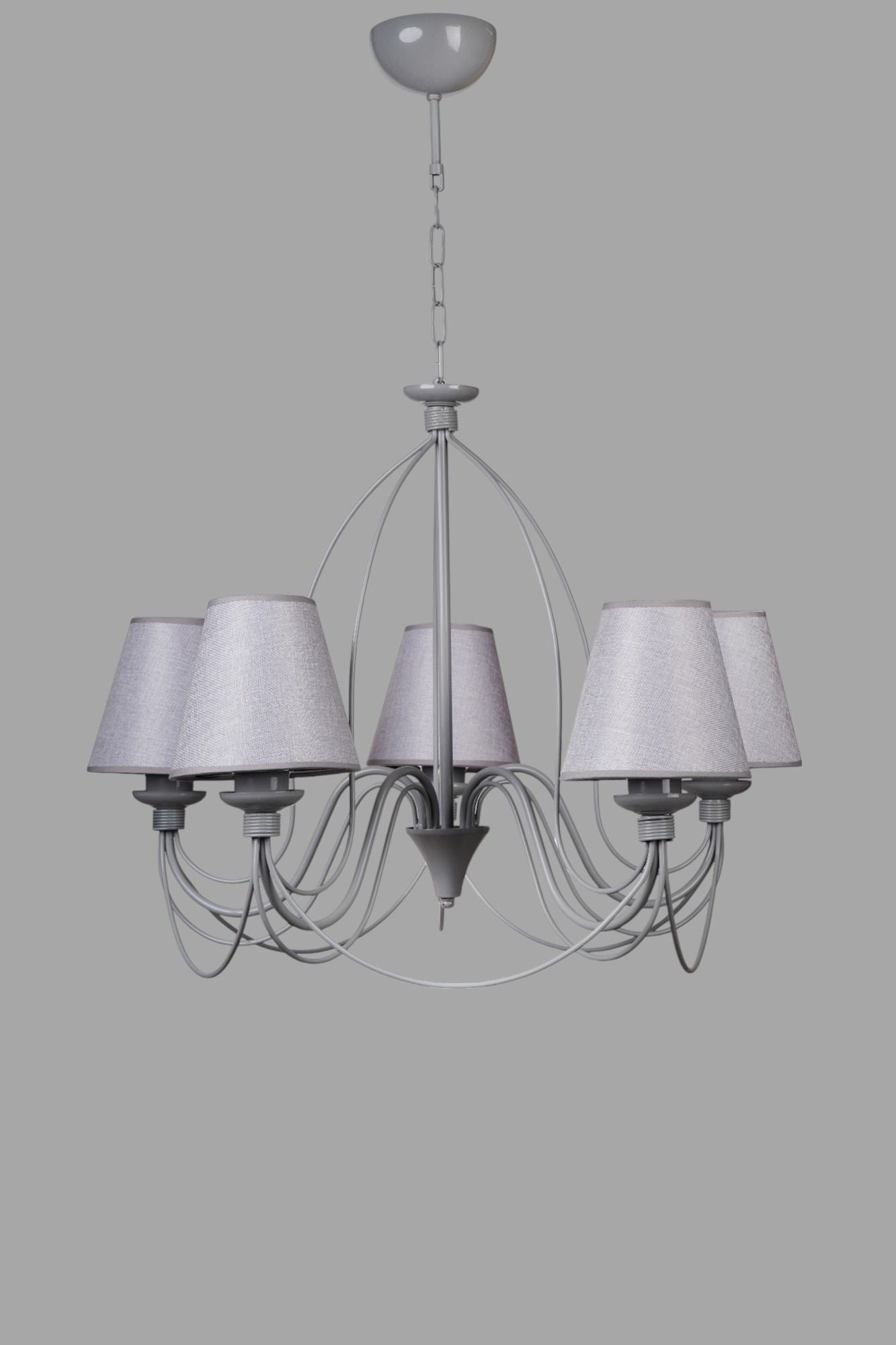 Candeeiro de Teto – 90 cm – Cinza – Metal