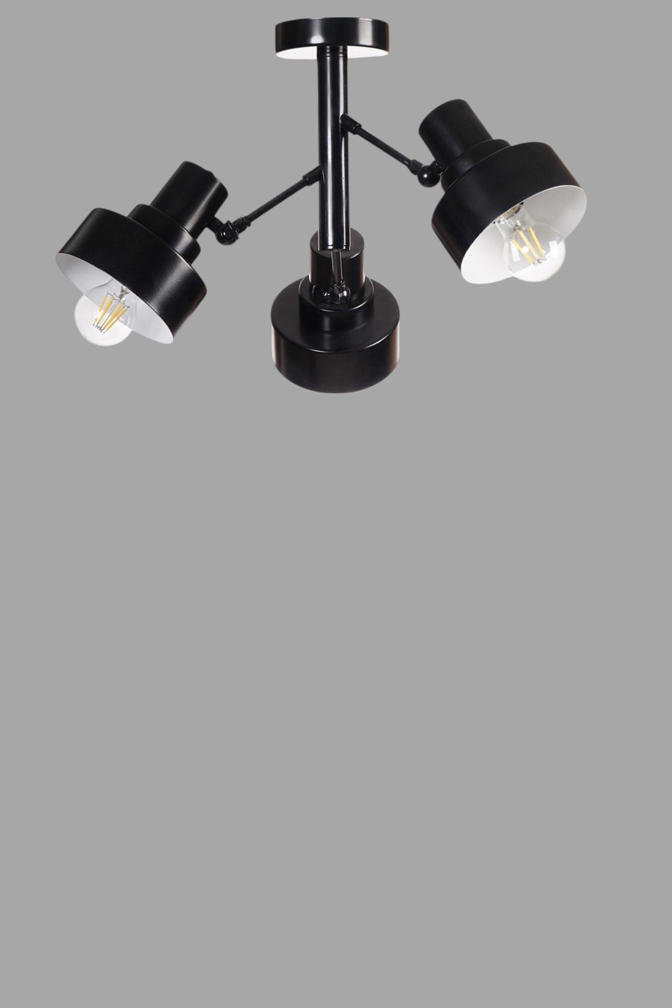 Candeeiro de Teto – 42 cm – Preto – Metal