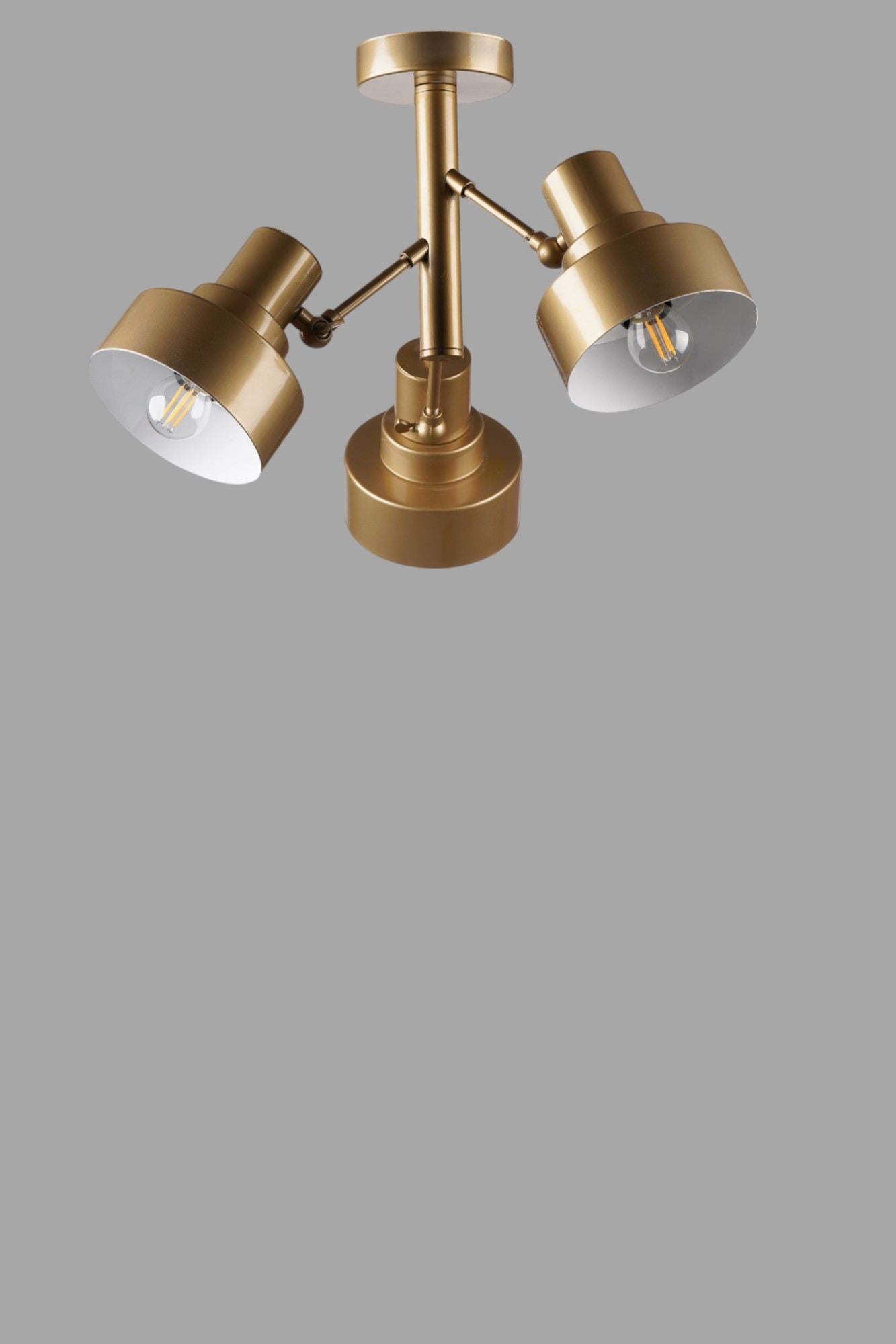 Candeeiro de Teto - Ø14 h:20 cm - Dourado - Metal