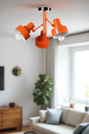 Candeeiro de Teto – 42 cm – Laranja – Metal