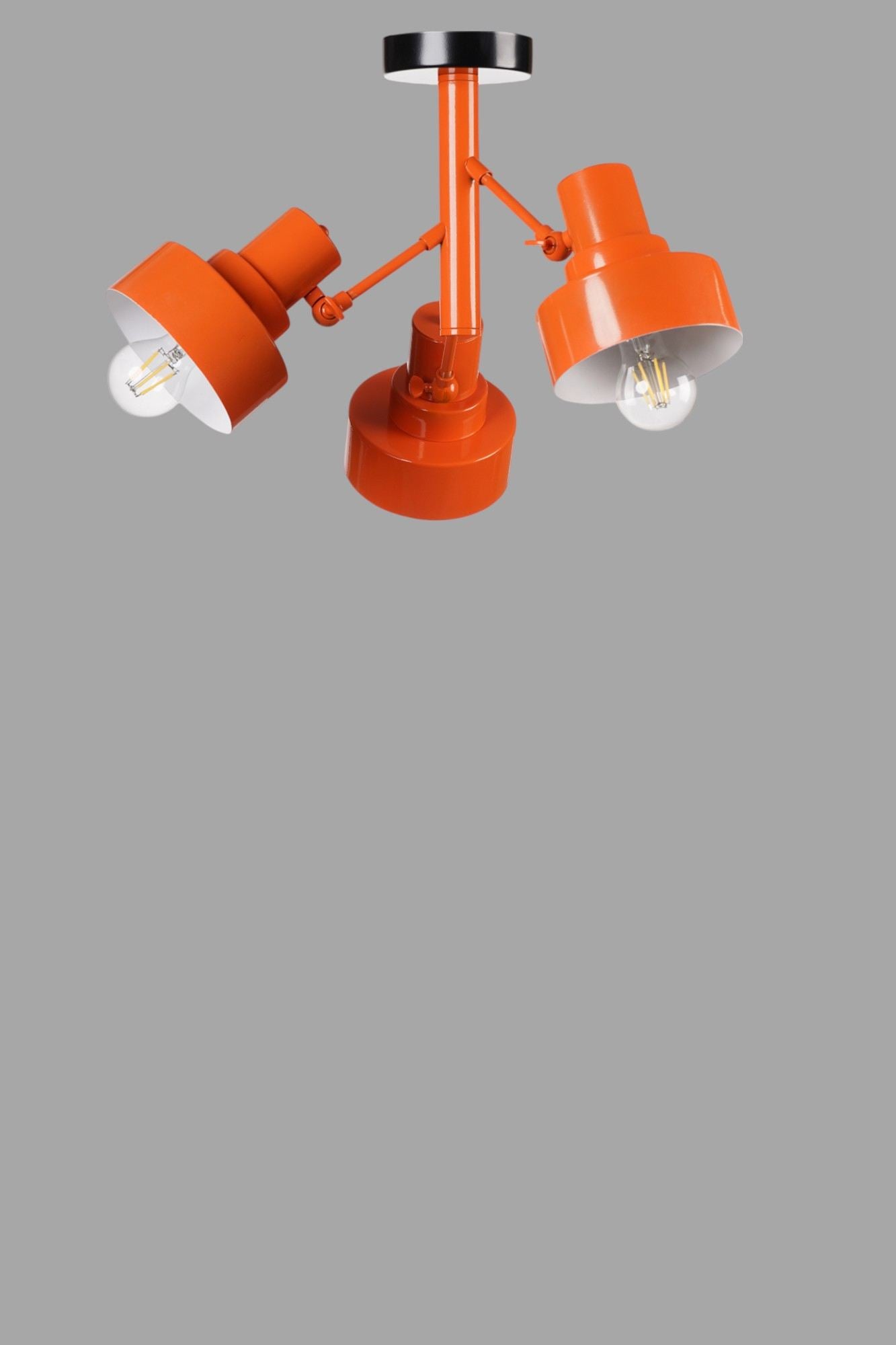 Candeeiro de Teto – 42 cm – Laranja – Metal