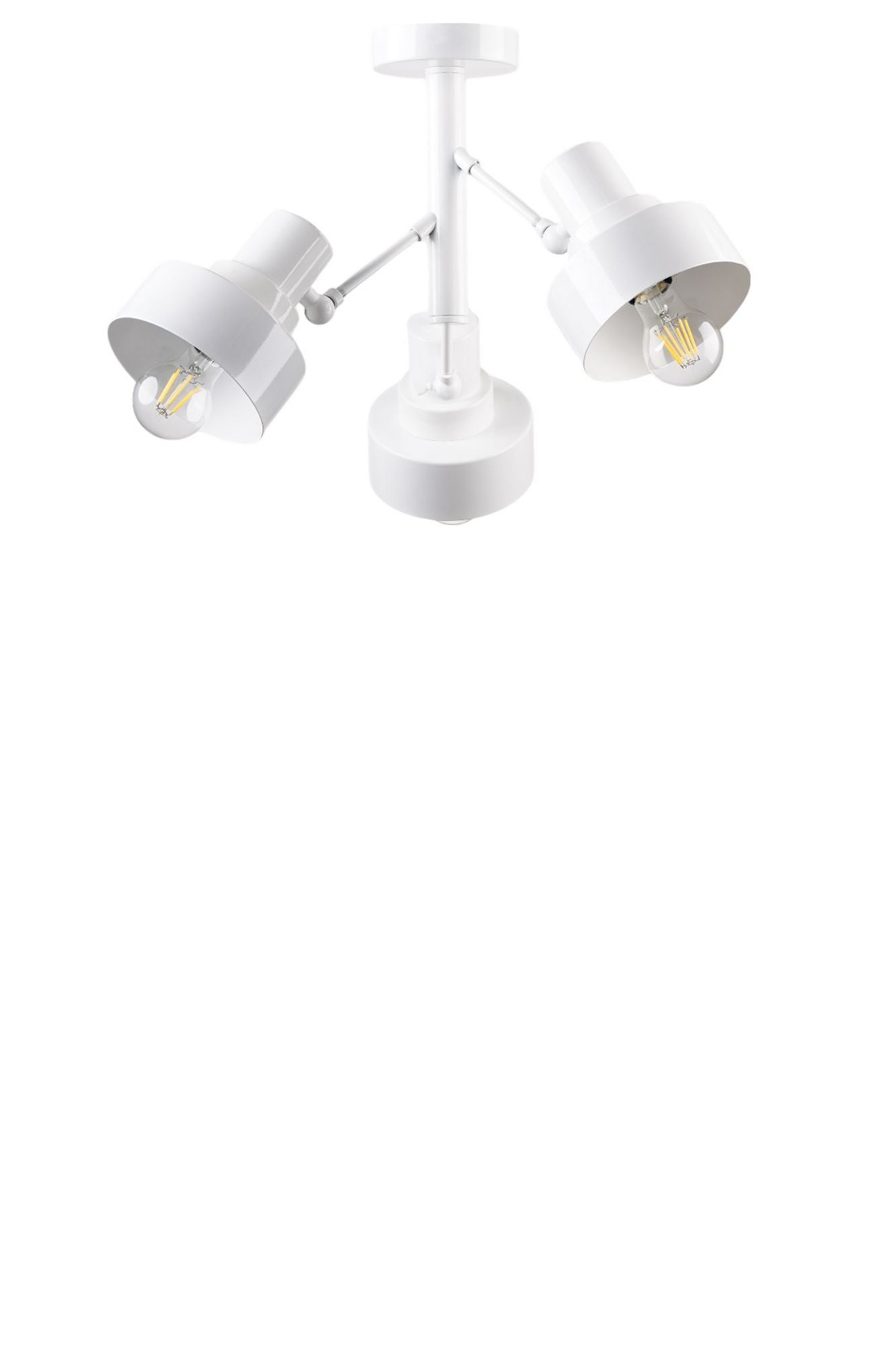 Candeeiro de Teto – 42 cm – Branco – Metal