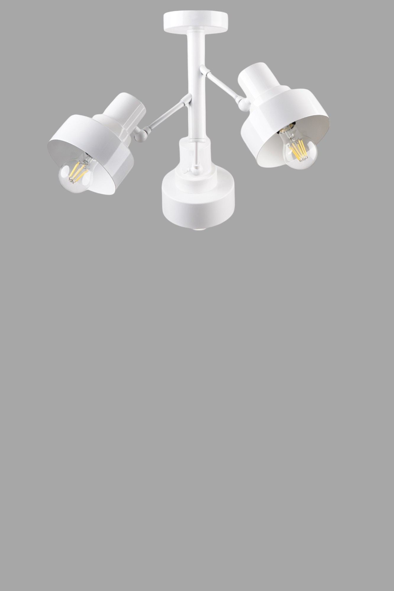 Candeeiro de Teto – 42 cm – Branco – Metal