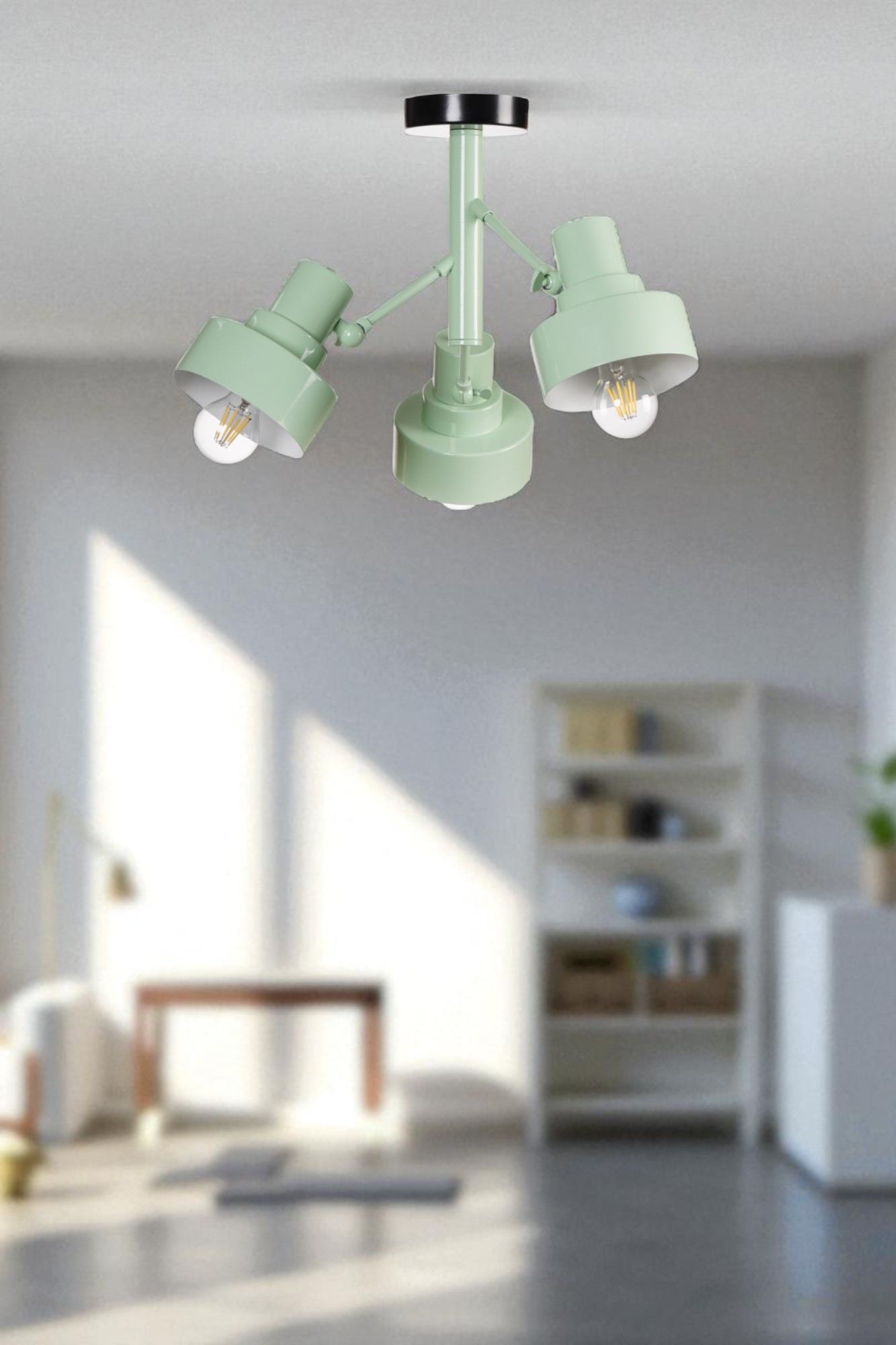 Candeeiro de Teto – 42 cm – Menta – Metal