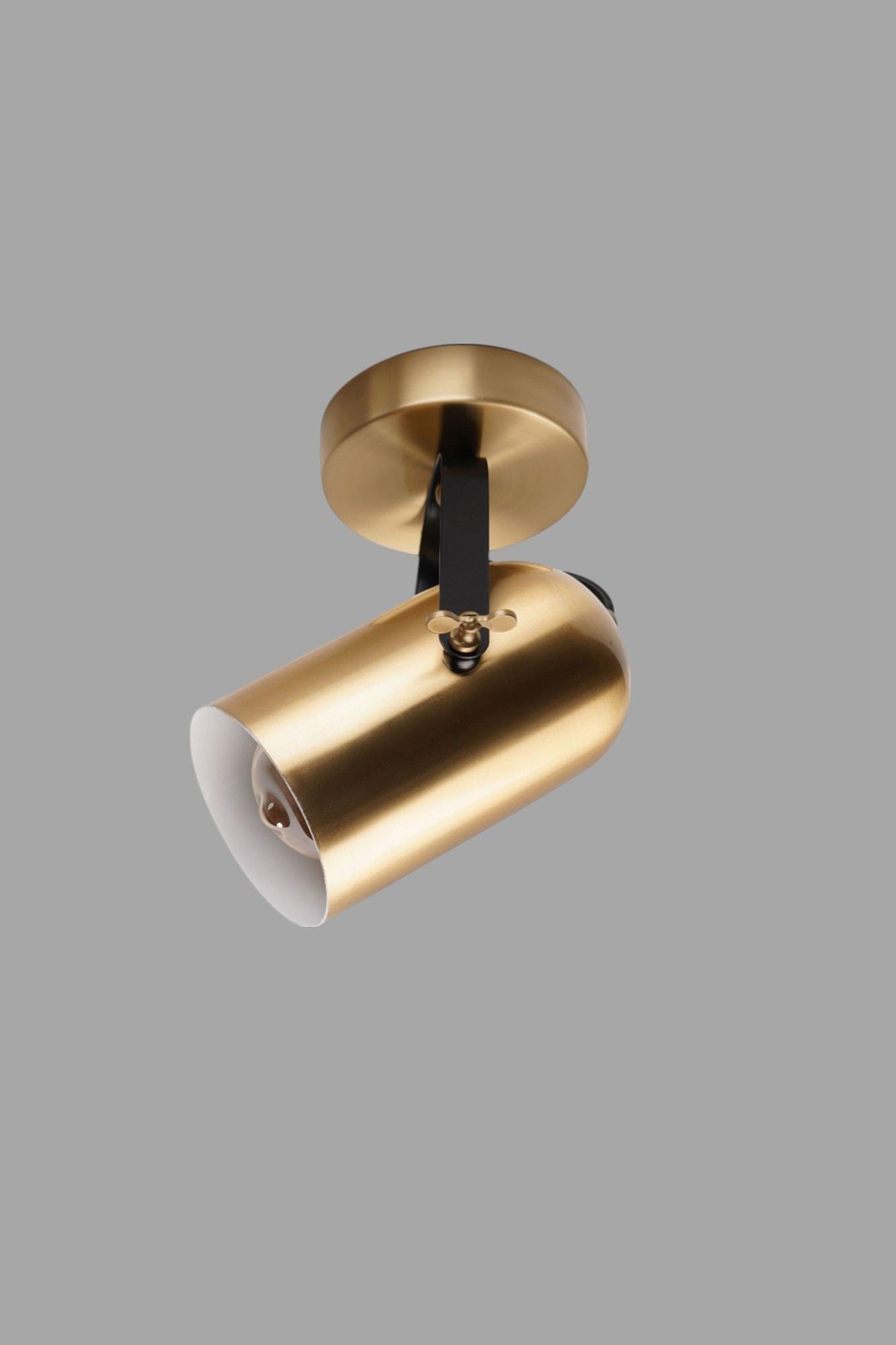 Candeeiro de Teto – Ø11 h:17 cm – Dourado – Metal