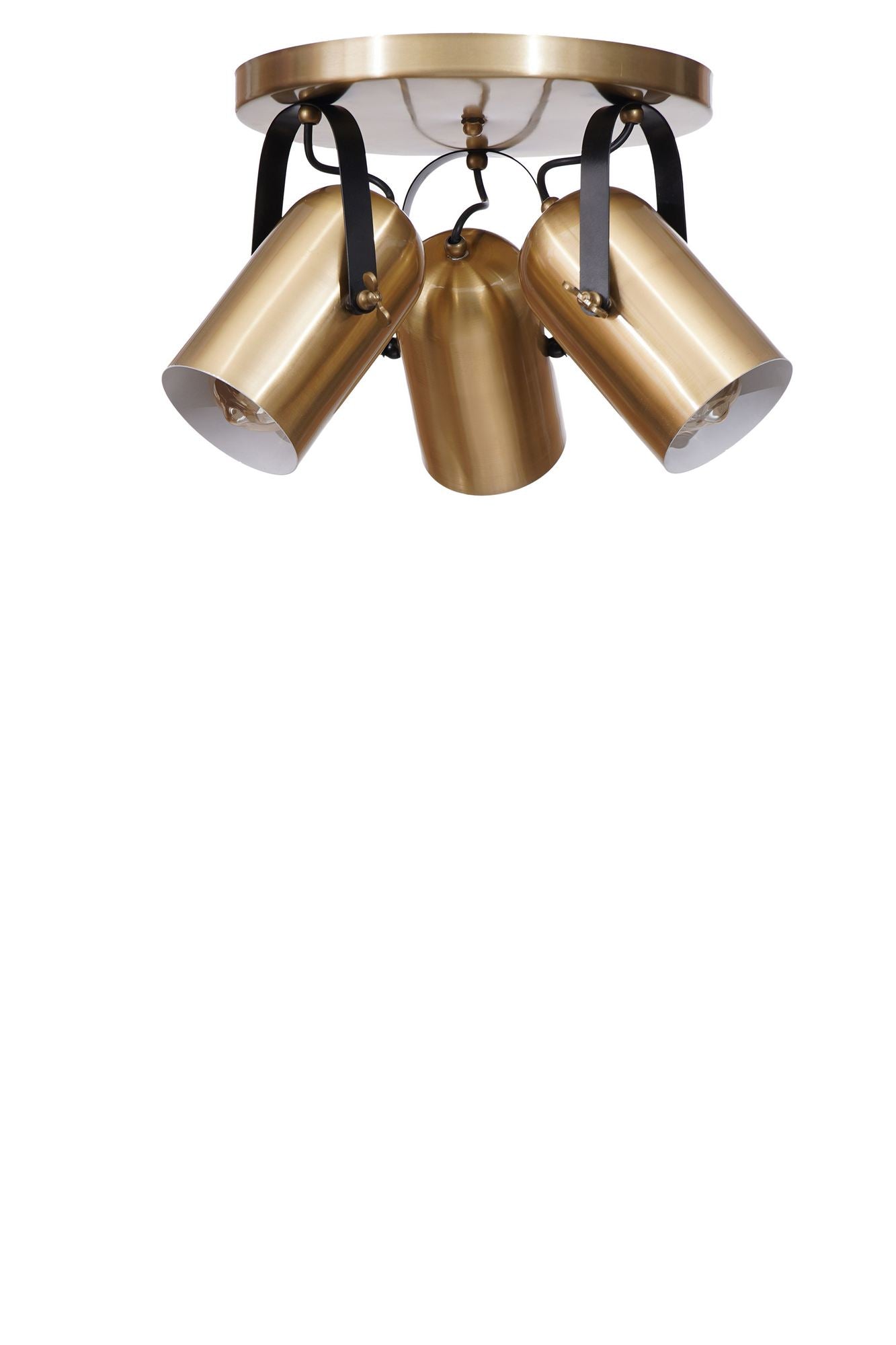 Candeeiro de Teto – 25 cm – Ouro – Metal