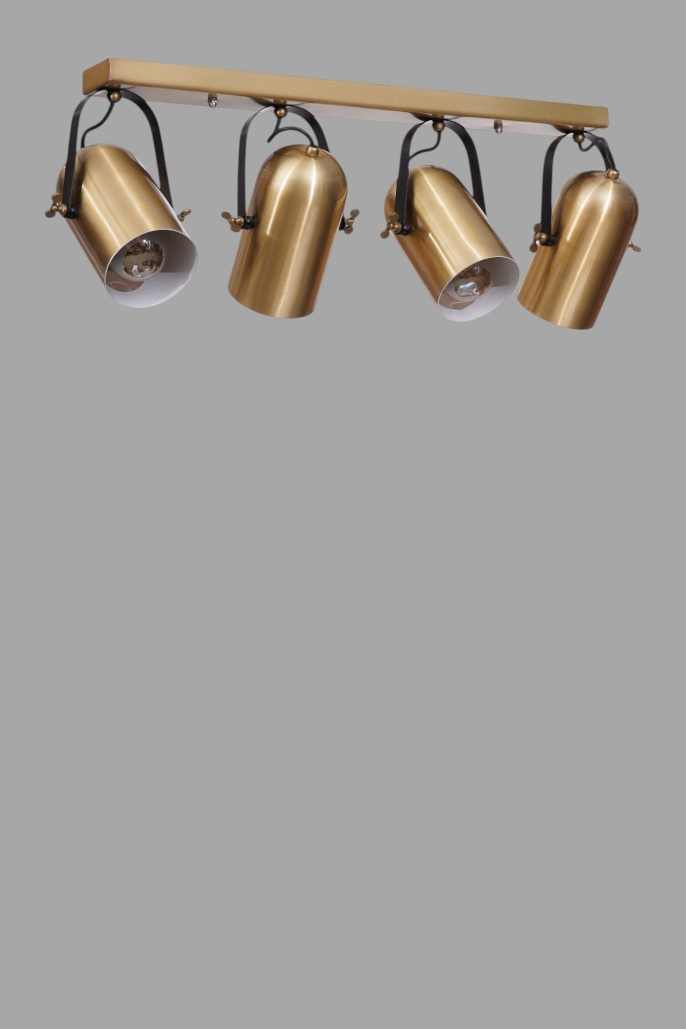 Candeeiro de Teto – 25 cm – Dourado – Metal