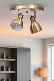 Candeeiro de Teto – 20 cm – Dourado – Metálico
