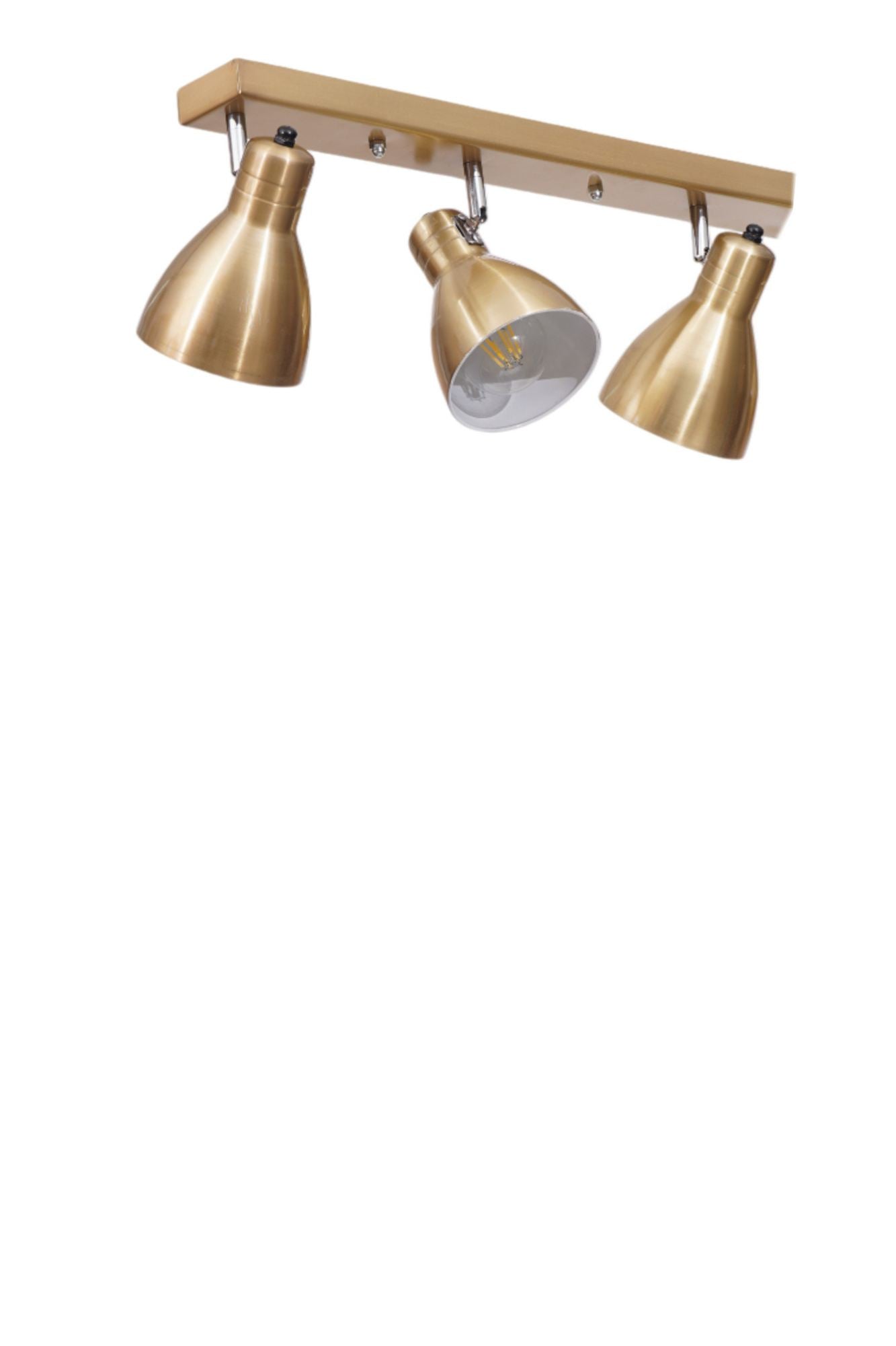 Candeeiro de Teto – 20 cm – Dourado – Metal