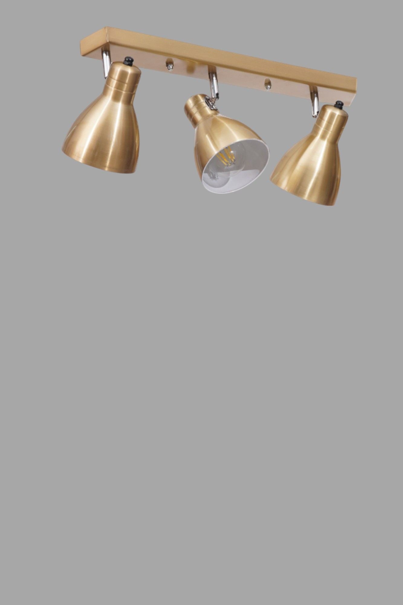 Candeeiro de Teto – 20 cm – Dourado – Metal