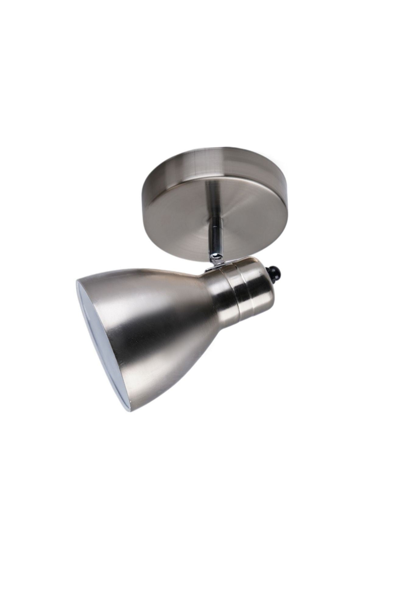 Candeeiro de Teto – Ø11 h:14 cm, altura total 20 cm – Cromado – Metal