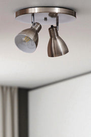 Candeeiro de Teto – 20 cm – Cromo – Metálico