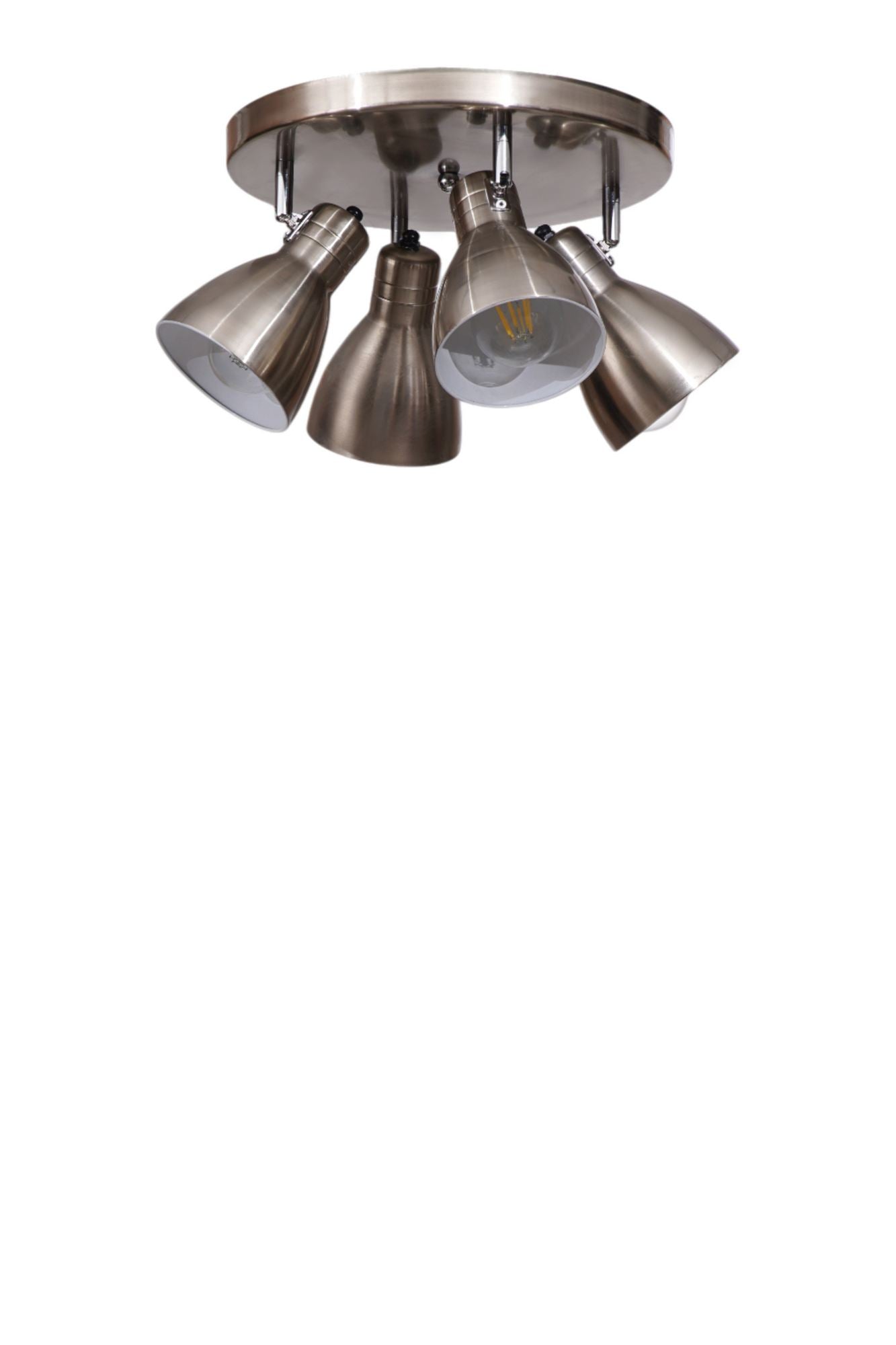 Candeeiro de Teto - Ø11 h:17 cm - Cromo - Metal