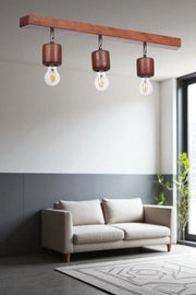 Candeeiro de Teto – 18 cm – Carvalho – Madeira