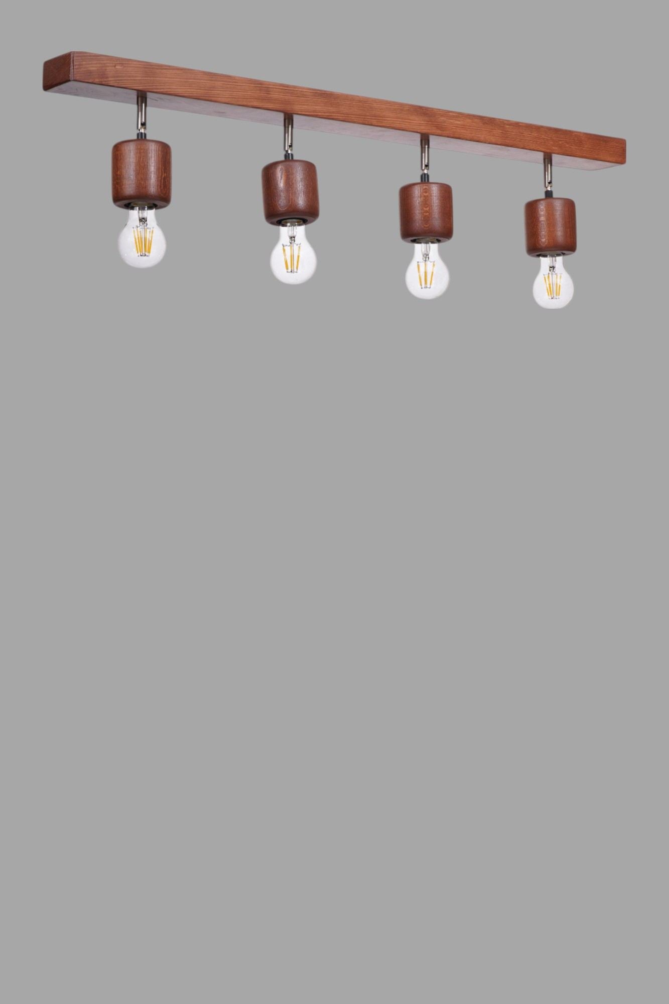 Candeeiro de Teto – 18 cm – Carvalho – Madeira