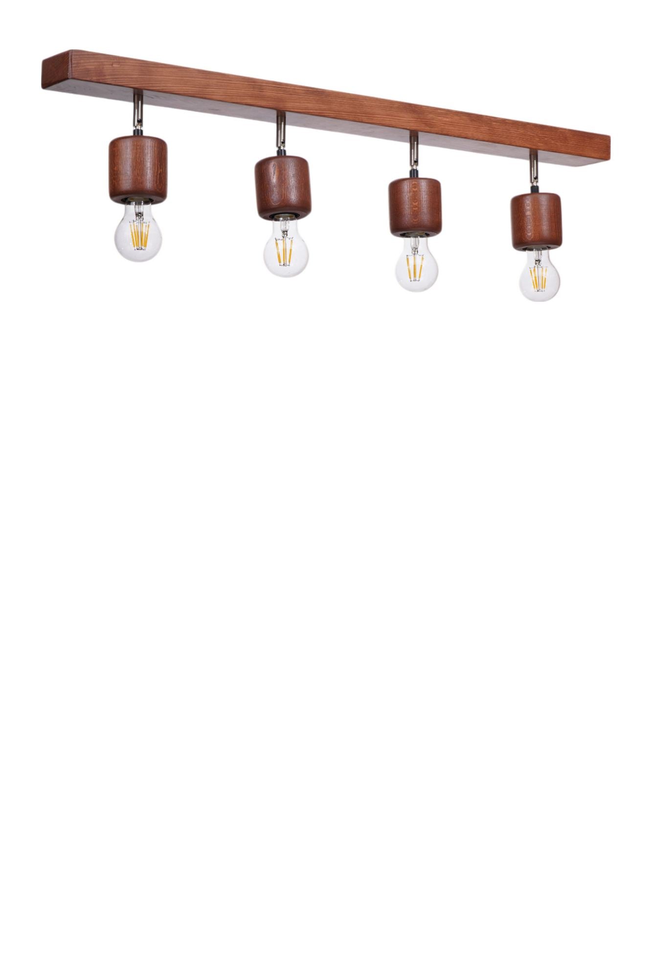 Candeeiro de Teto – 18 cm – Carvalho – Madeira