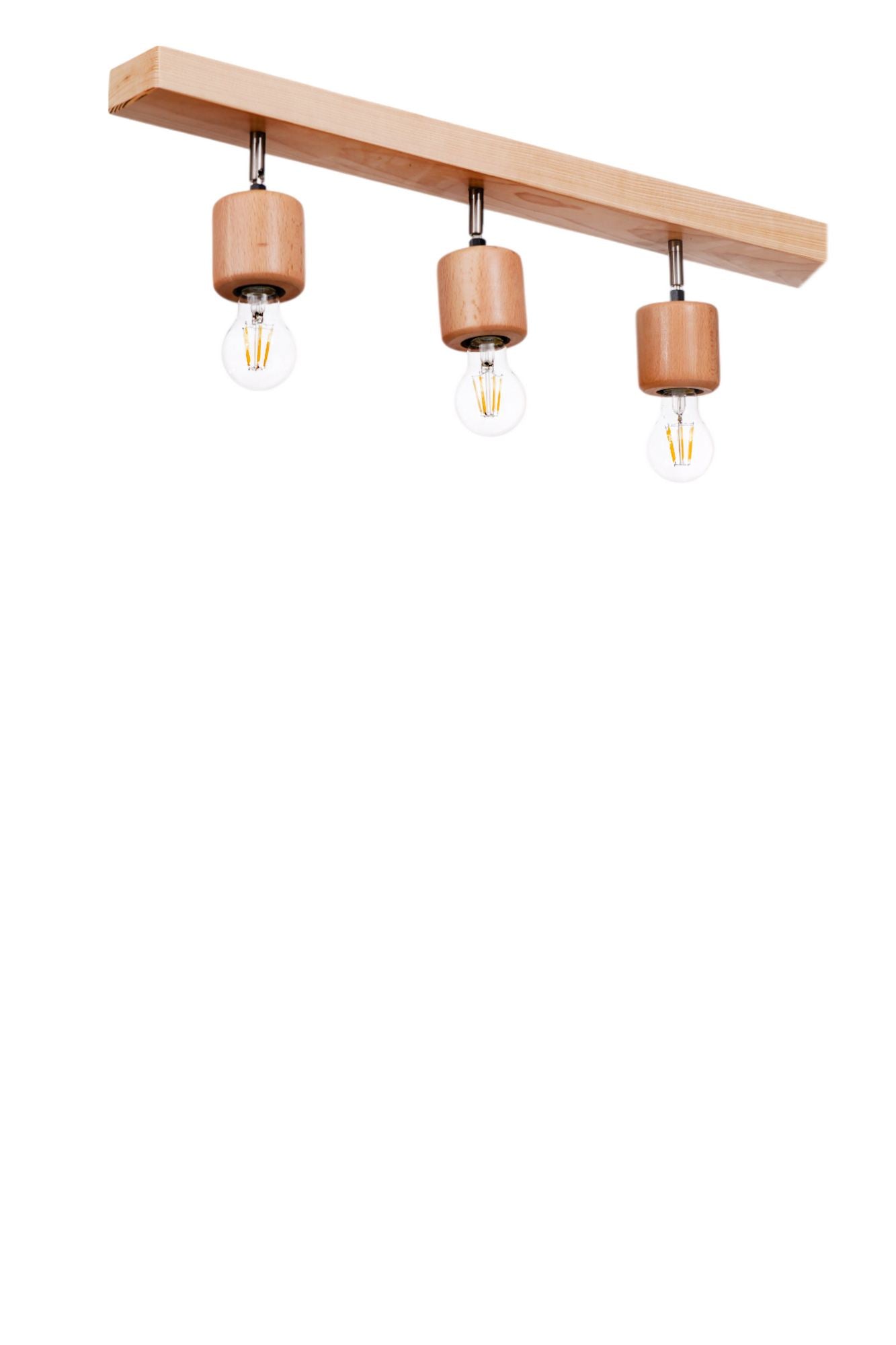 Candeeiro de Teto em Madeira – 18 cm – Carvalho