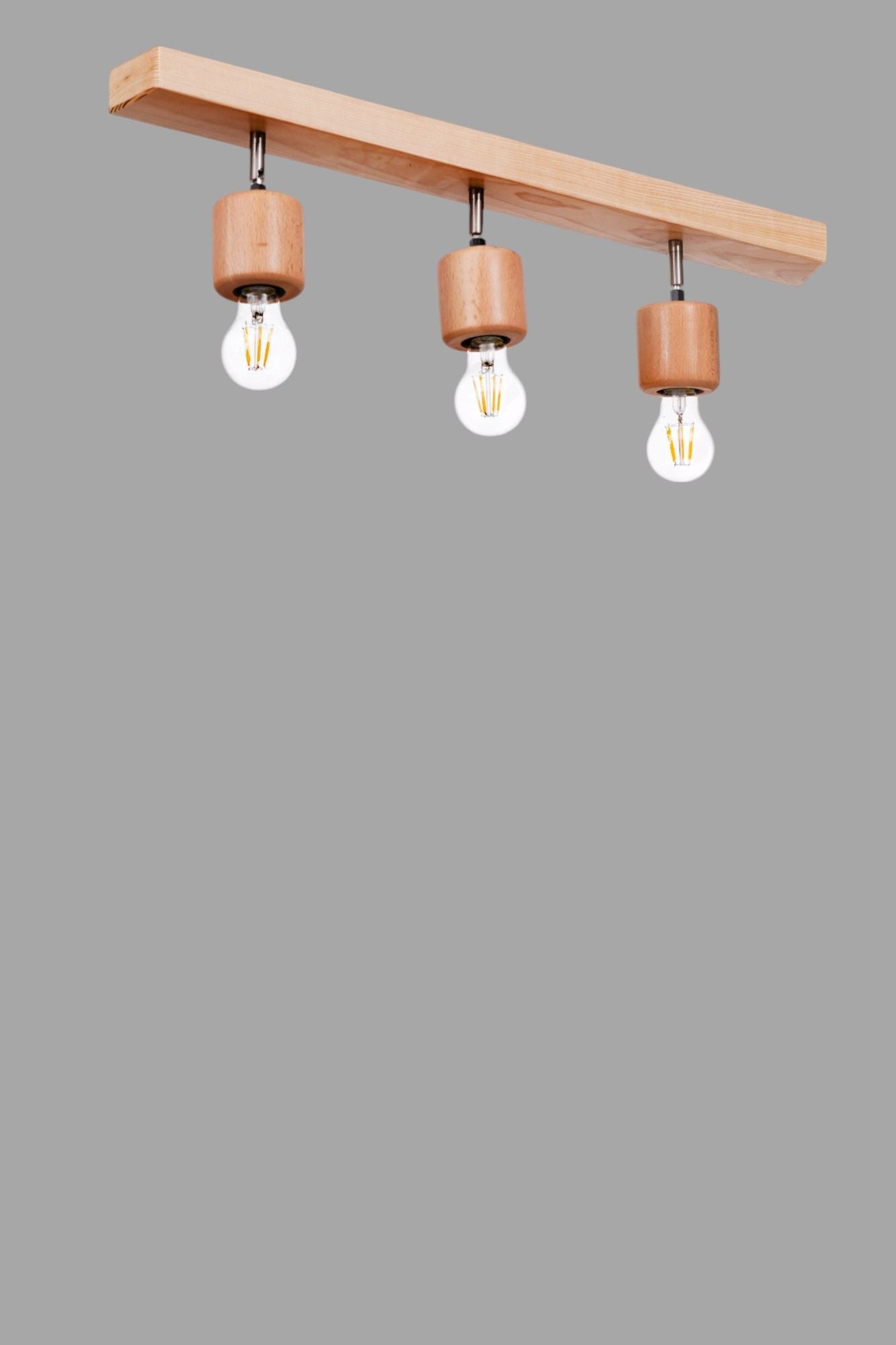 Candeeiro de Teto em Madeira – 18 cm – Carvalho