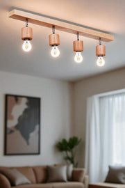 Candeeiro de Teto – Ø6 h:8 cm – Carvalho – Madeira