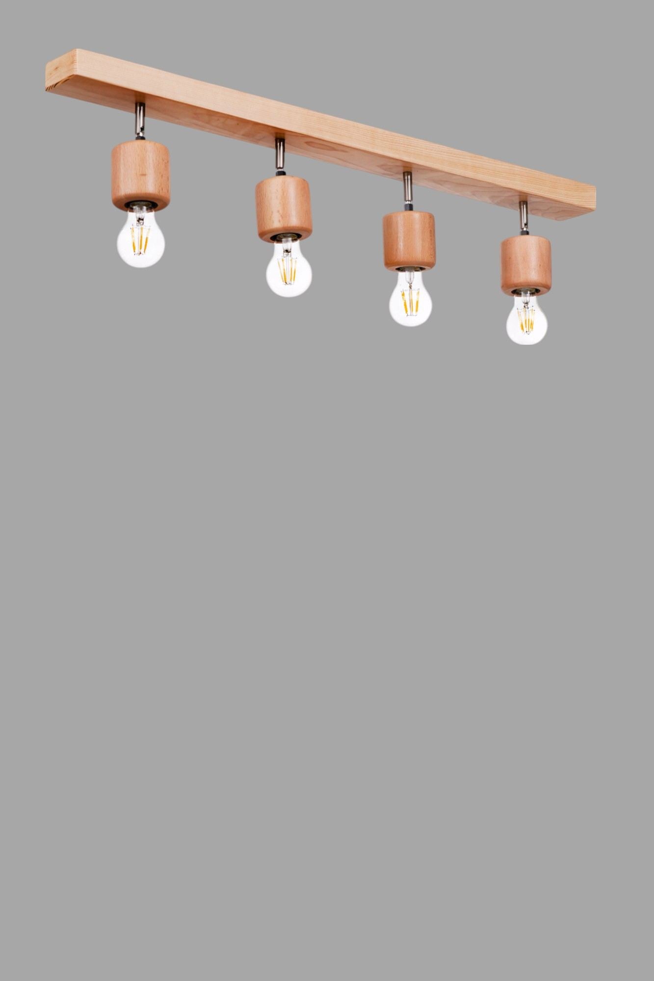 Candeeiro de Teto – Ø6 h:8 cm – Carvalho – Madeira