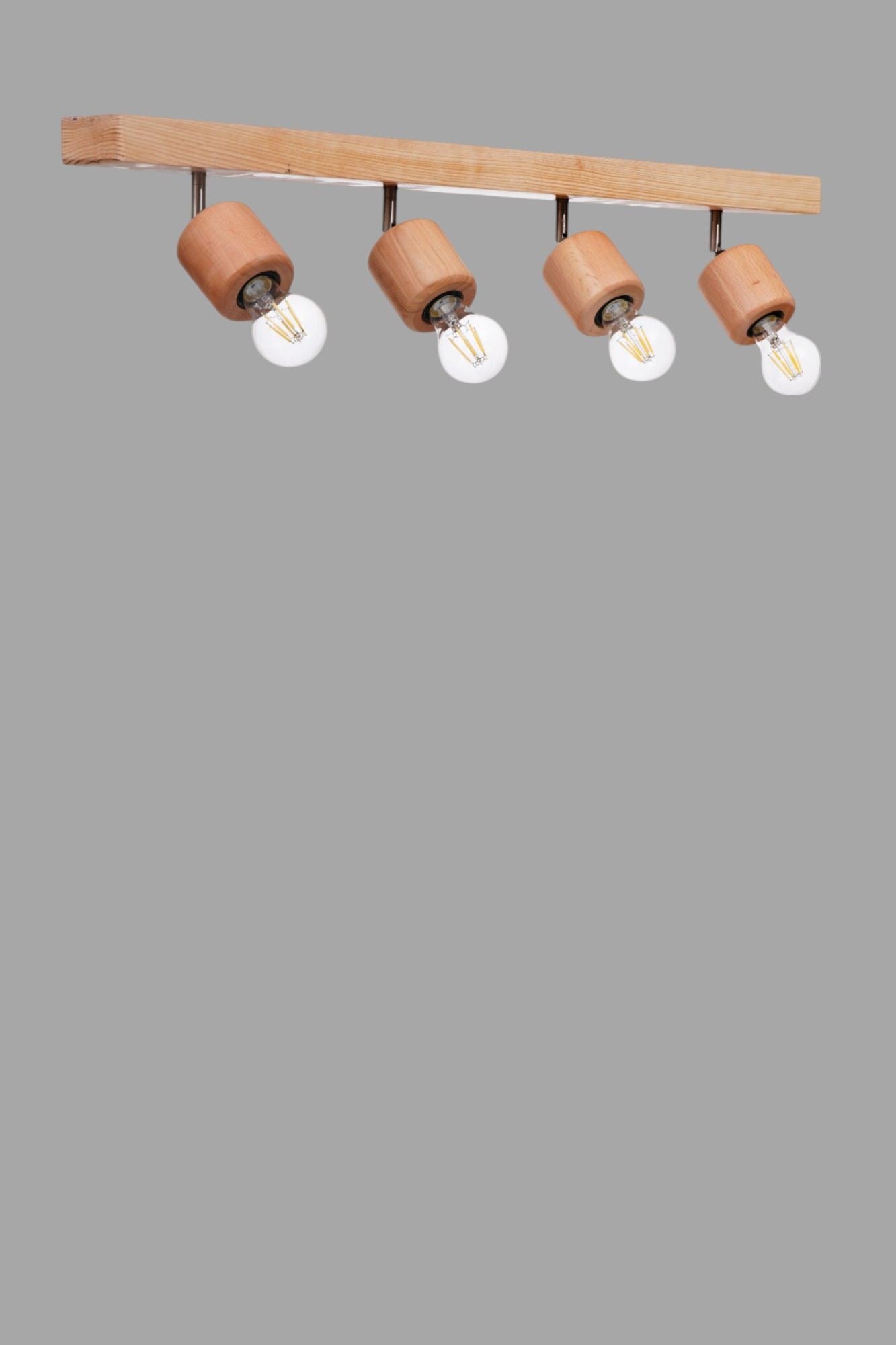 Candeeiro de Teto – Ø6 h:8 cm – Carvalho – Madeira