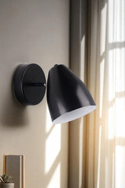 Candeeiro de Parede – Ø12,5 cm – Preto – Metal